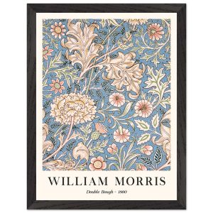 Artfulprints Poster met Lijst William Morris – Double bough 1890 – 30x Artfulprints Poster met Lijst William Morris – Double bough 1890 – 30x