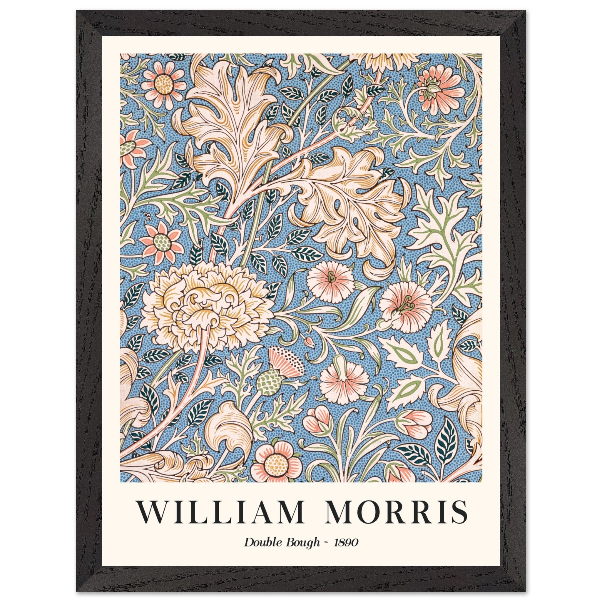 Artfulprints Poster met Lijst William Morris - Double bough 1890 - 30x