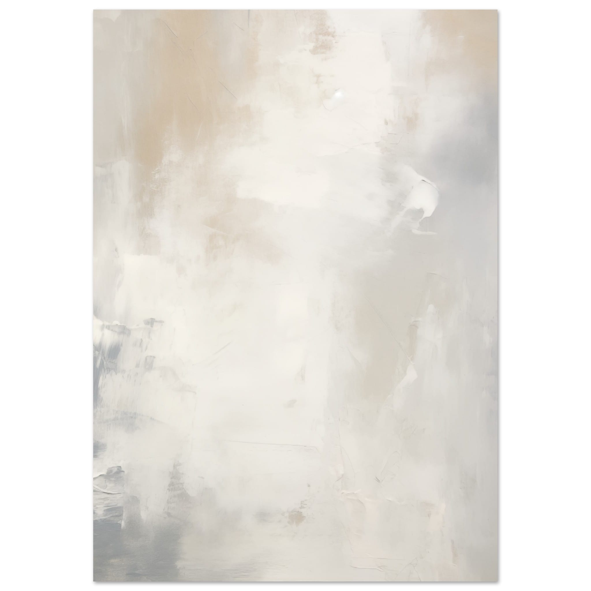 Artfulprints Poster Acryl schilderij no. 1 - A4 21x29.7 cm - Grijs
