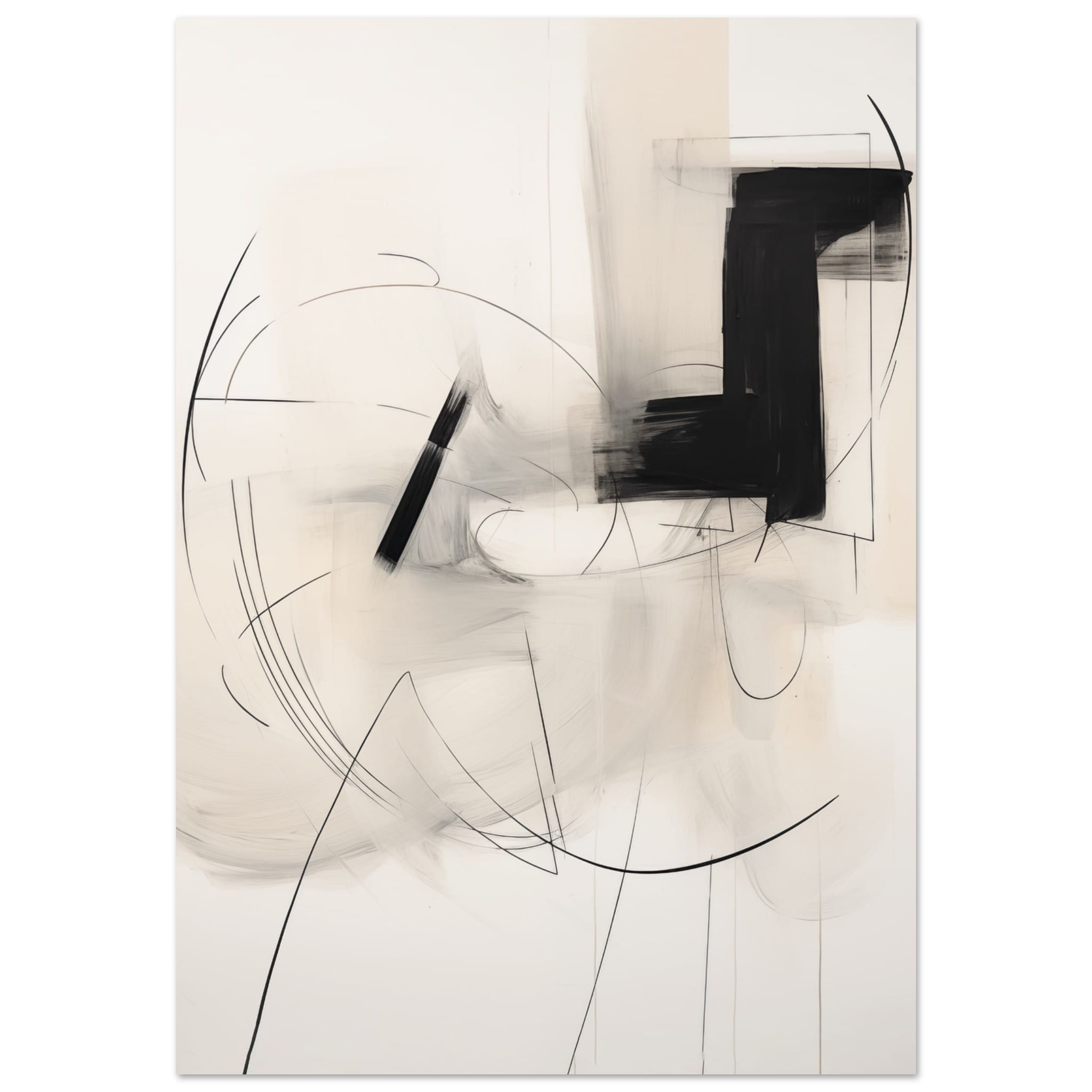 Artfulprints Abstract - Chique brush 7 poster 70x100 cm