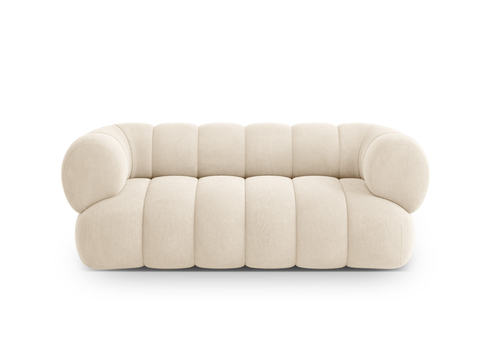 Cosmopolitan Design Bank Koge 2-zits, flueel lichtbeige - 95x180x70cm