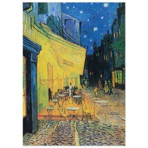 Artfulprints Poster Vincent van Gogh – Caféterras bij nacht – 50×70 cm