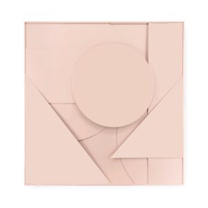 Art for the Home Abstract 3D Wandobject met houten frame 80x80cm Art for the Home Abstract 3D Wandobject met houten frame 80x80cm