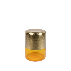 Dutchbone Cave Bijzettafel Rond 35 cm Amber Geel/ Goud