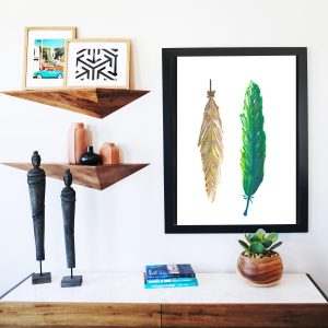 Catchii poster Feather Headdress – meerkleurig – 297×210 cm Catchii poster Feather Headdress – meerkleurig – 297×210 cm