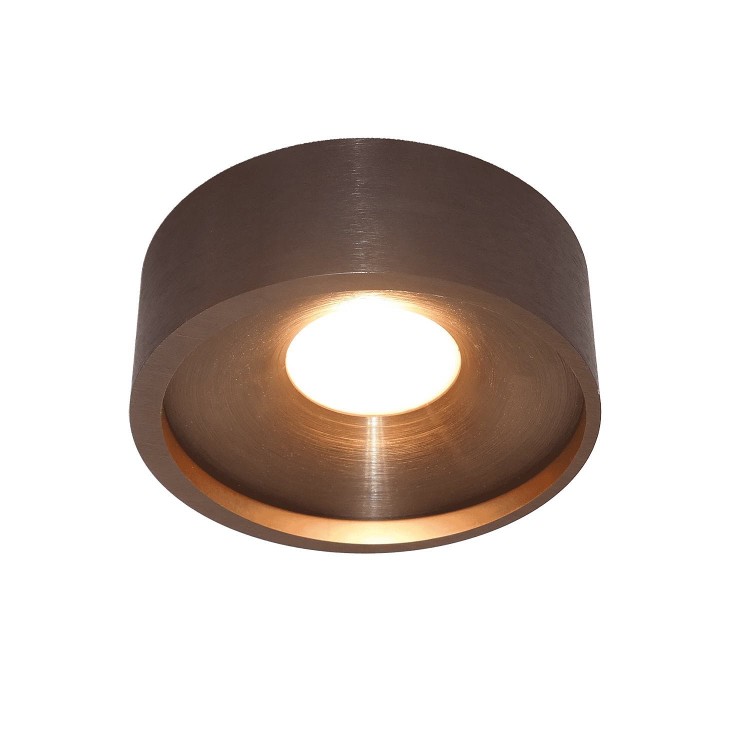 Artdelight plafondlamp Orlando - 1 lichts - 14 x 5 cm - mat brons