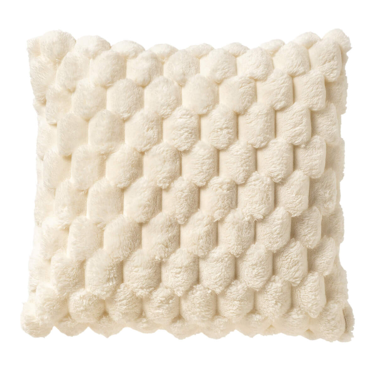 VIVA - sierkussen 45x45 cm - superzacht - 100% gerecycled - Snow White