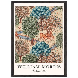 Artfulprints Poster met Lijst William Morris – The brook – 50×70 cm – Artfulprints Poster met Lijst William Morris – The brook – 50×70 cm –