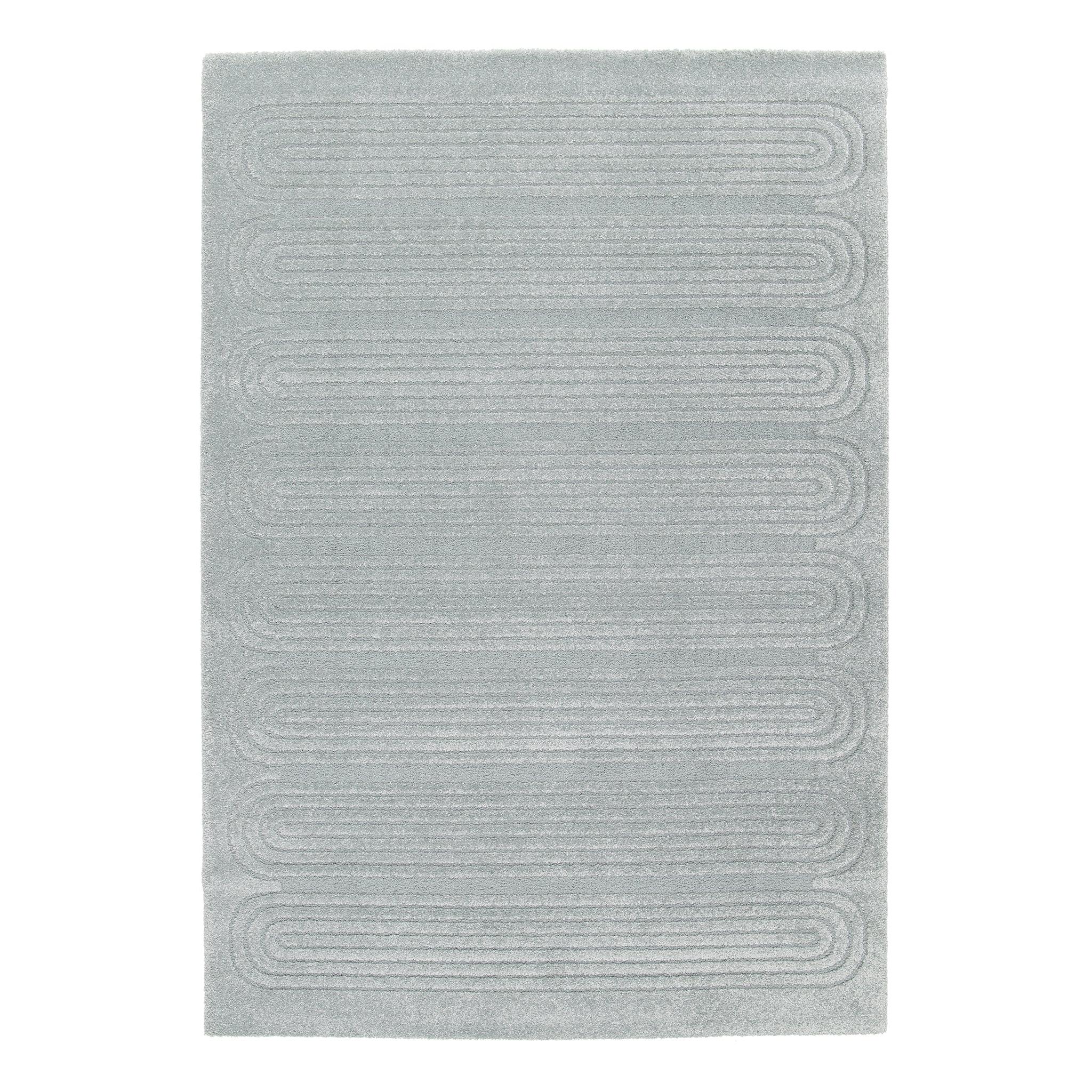 AFK Living vloerkleed Sinea - reliëfeffect - blauw - 200 x 290 cm
