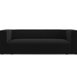 Cosmopolitan Design Bank Arendal 2-zits, flueel zwart – 102x180x70cm Cosmopolitan Design Bank Arendal 2-zits, flueel zwart – 102x180x70cm