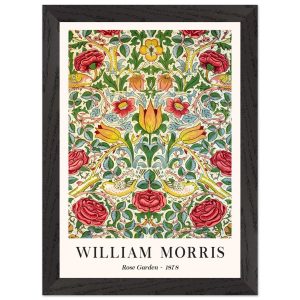 Artfulprints Poster met Lijst William Morris – Rose garden 1878 – A4 2 Artfulprints Poster met Lijst William Morris – Rose garden 1878 – A4 2