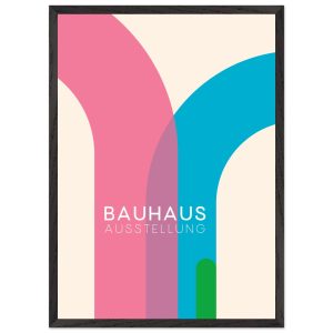 Artfulprints Poster met Lijst Bauhaus – Ausstellung – 50×70 cm – Meerk