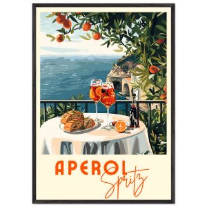 Artfulprints Poster met Lijst Aperol Spritz – Cocktail with a view – 7 Artfulprints Poster met Lijst Aperol Spritz – Cocktail with a view – 7