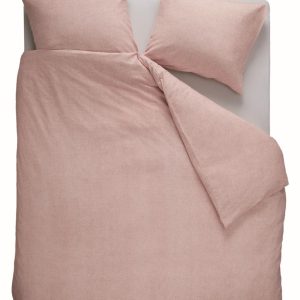 Beddinghouse dekbedovertrek Frost – 200×200/220 cm – zacht roze Beddinghouse dekbedovertrek Frost – 200×200/220 cm – zacht roze