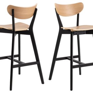 BRAM Barkruk Hamar – Set van 2 – Eiken