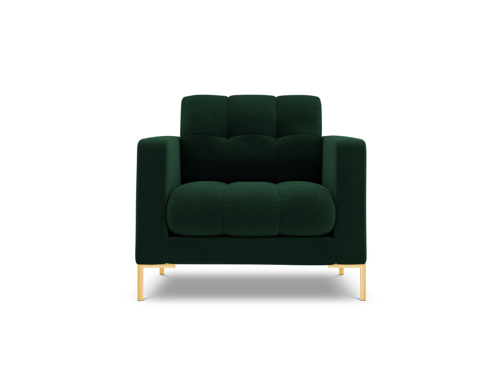 Cosmopolitan Design Fauteuil Bali flueel, flessengroen - 96x87x75cm