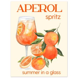 Artfulprints Poster Aperol Spritz – Summer in a glass – 30×40 cm – Ora Artfulprints Poster Aperol Spritz – Summer in a glass – 30×40 cm – Ora