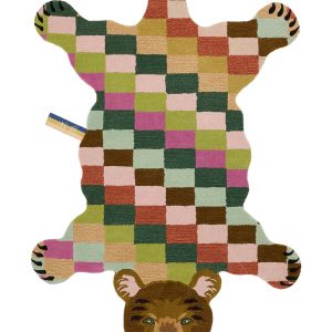 Doing Goods Archie Geruite Beer Vloerkleed – XL 240 x 165 x 2 cm – 100 Doing Goods Archie Geruite Beer Vloerkleed – XL 240 x 165 x 2 cm – 100