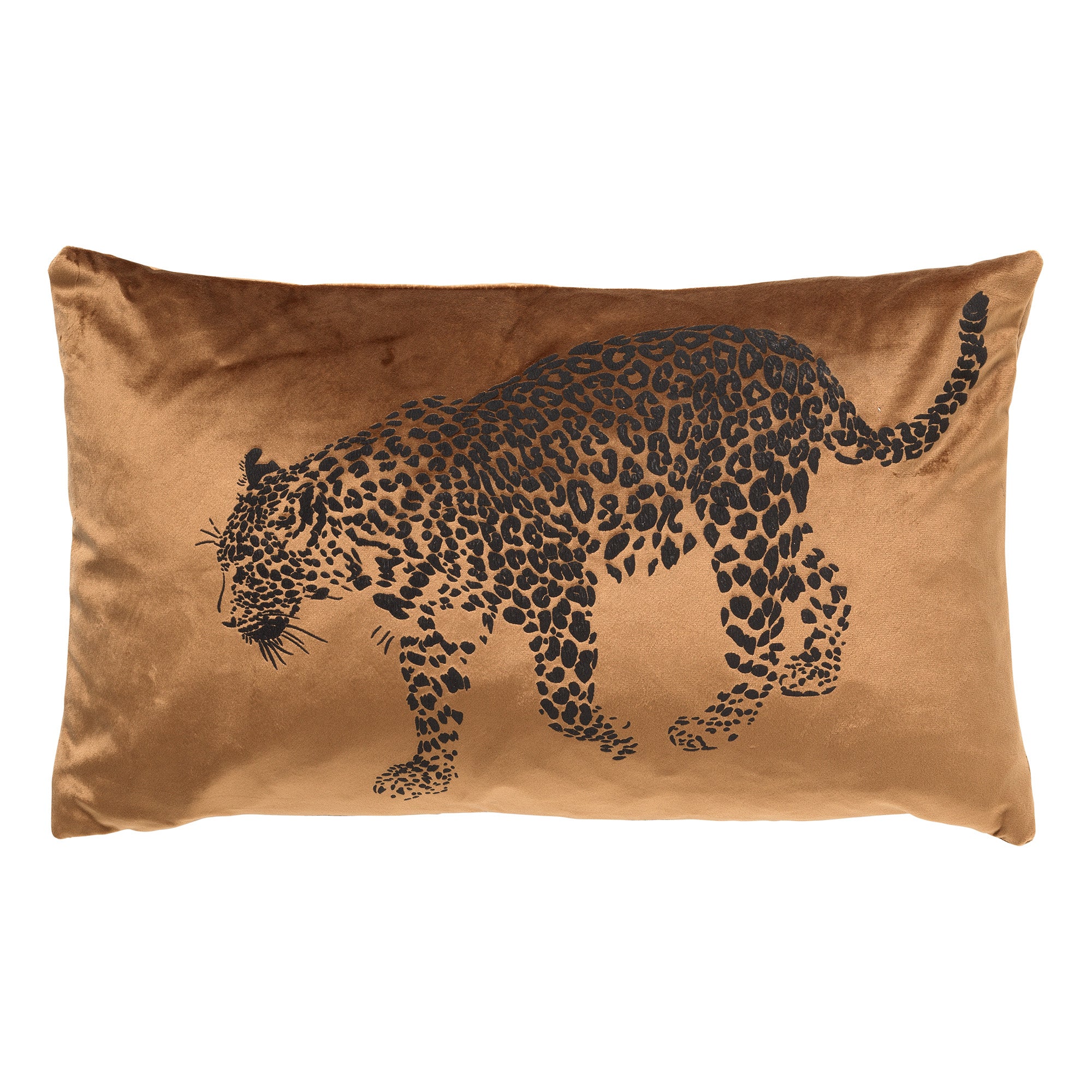 SULA - sierkussen 30x50 cm - dierenprint - panter - Tobacco Brown - br