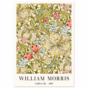 Artfulprints Poster William Morris – Golden lilly 1890 – A4 21×29.7 cm Artfulprints Poster William Morris – Golden lilly 1890 – A4 21×29.7 cm
