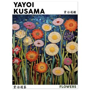 Artfulprints Poster Yayoi Kusama – Flowers – 30×40 cm – Meerkleurig Artfulprints Poster Yayoi Kusama – Flowers – 30×40 cm – Meerkleurig