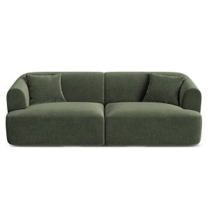 Cosmopolitan Design Modulaire bank Campi 3-zits, flueel groente – 90×2 Cosmopolitan Design Modulaire bank Campi 3-zits, flueel groente – 90×2