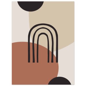 Artfulprints Poster Boho – Natural arches – 30×40 cm – Terracotta