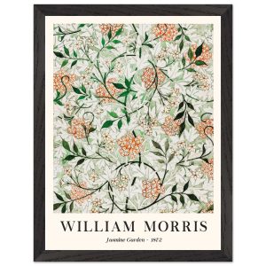 Artfulprints Poster met Lijst William Morris – Jasmine garden – 30×40