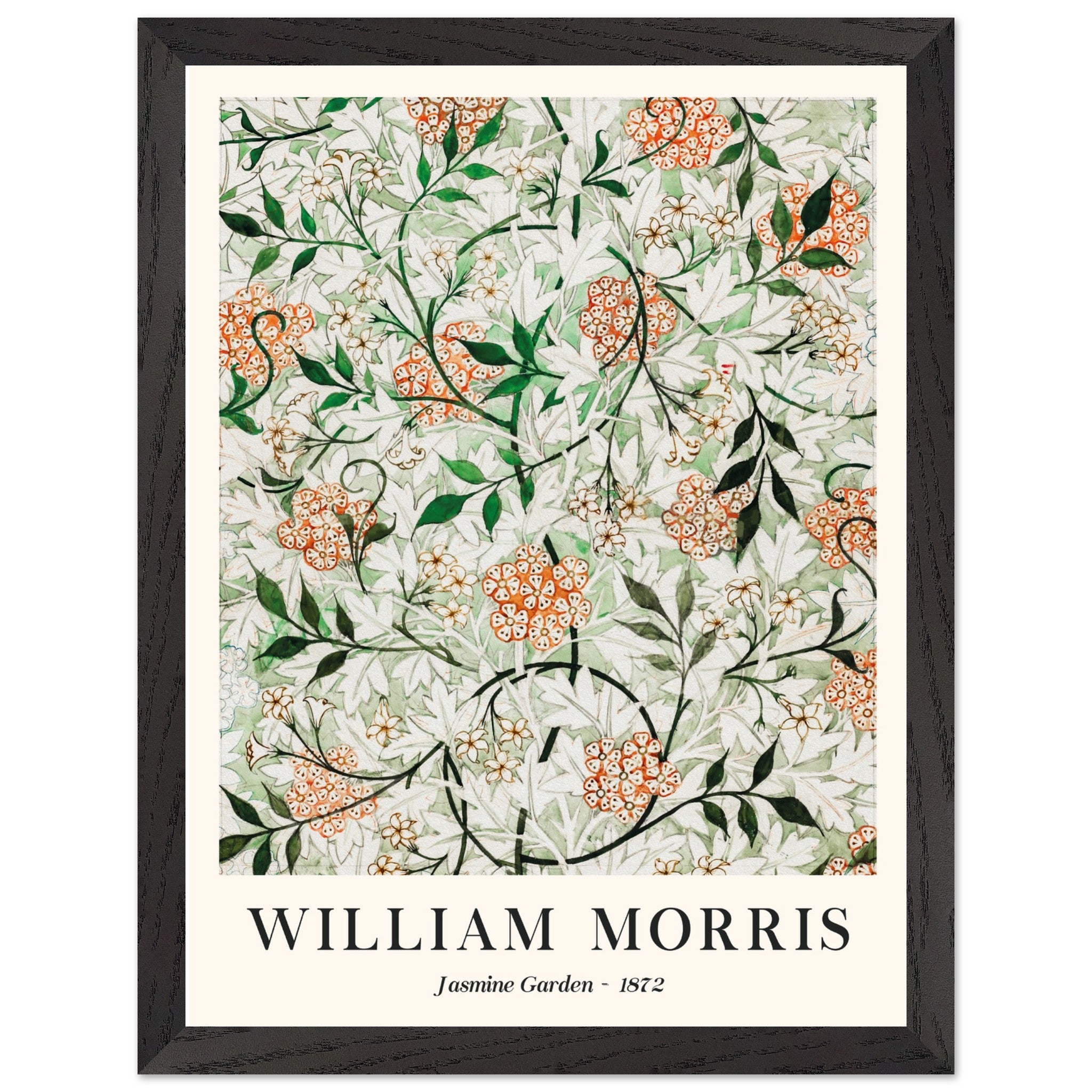 Artfulprints Poster met Lijst William Morris - Jasmine garden - 30x40