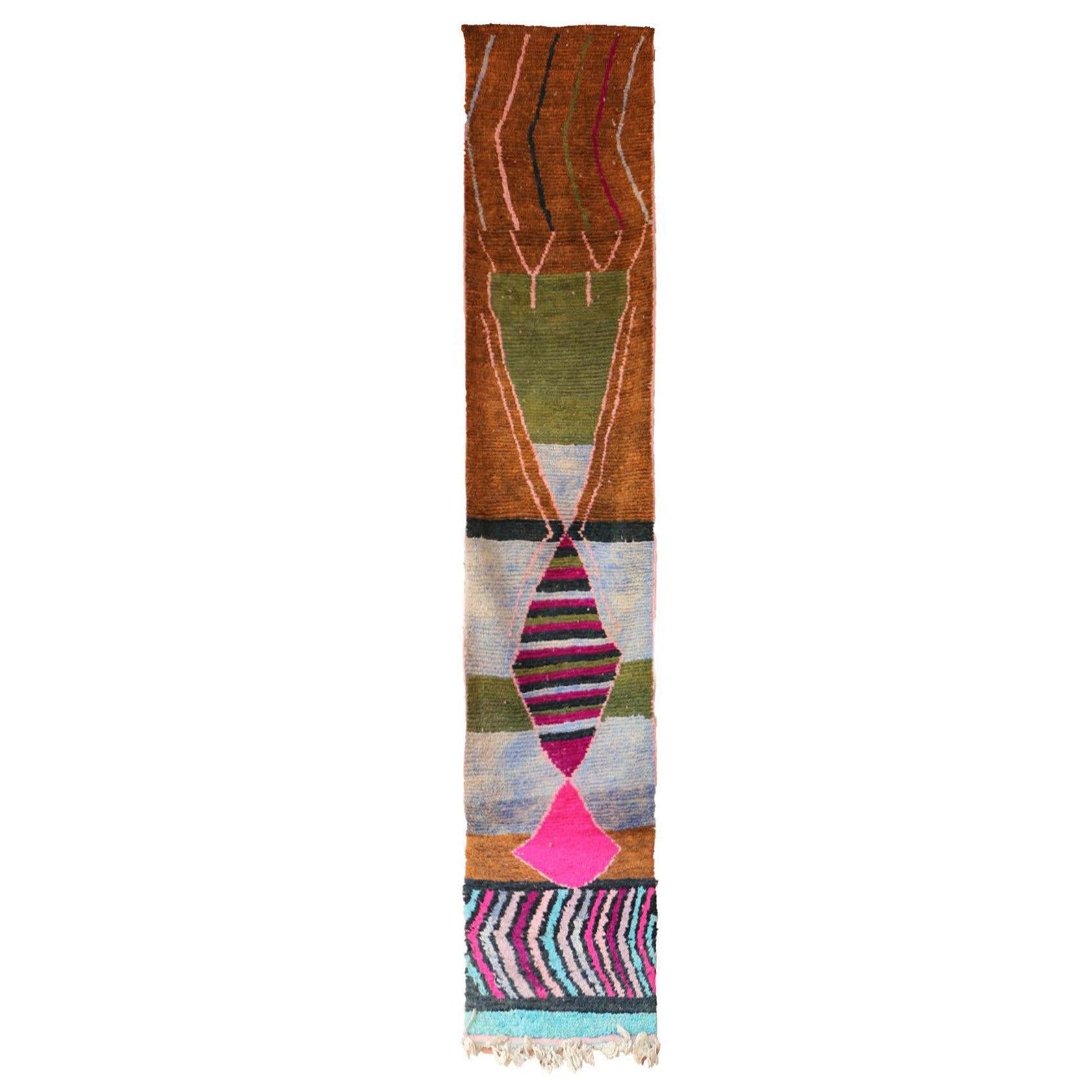 AFK Living vloerkleed Berber - handgemaakt - Wol - 78 x 371 cm