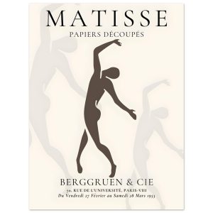 Artfulprints Poster Matisse – Dancing silhouettes – 30×40 cm – Grijs Artfulprints Poster Matisse – Dancing silhouettes – 30×40 cm – Grijs