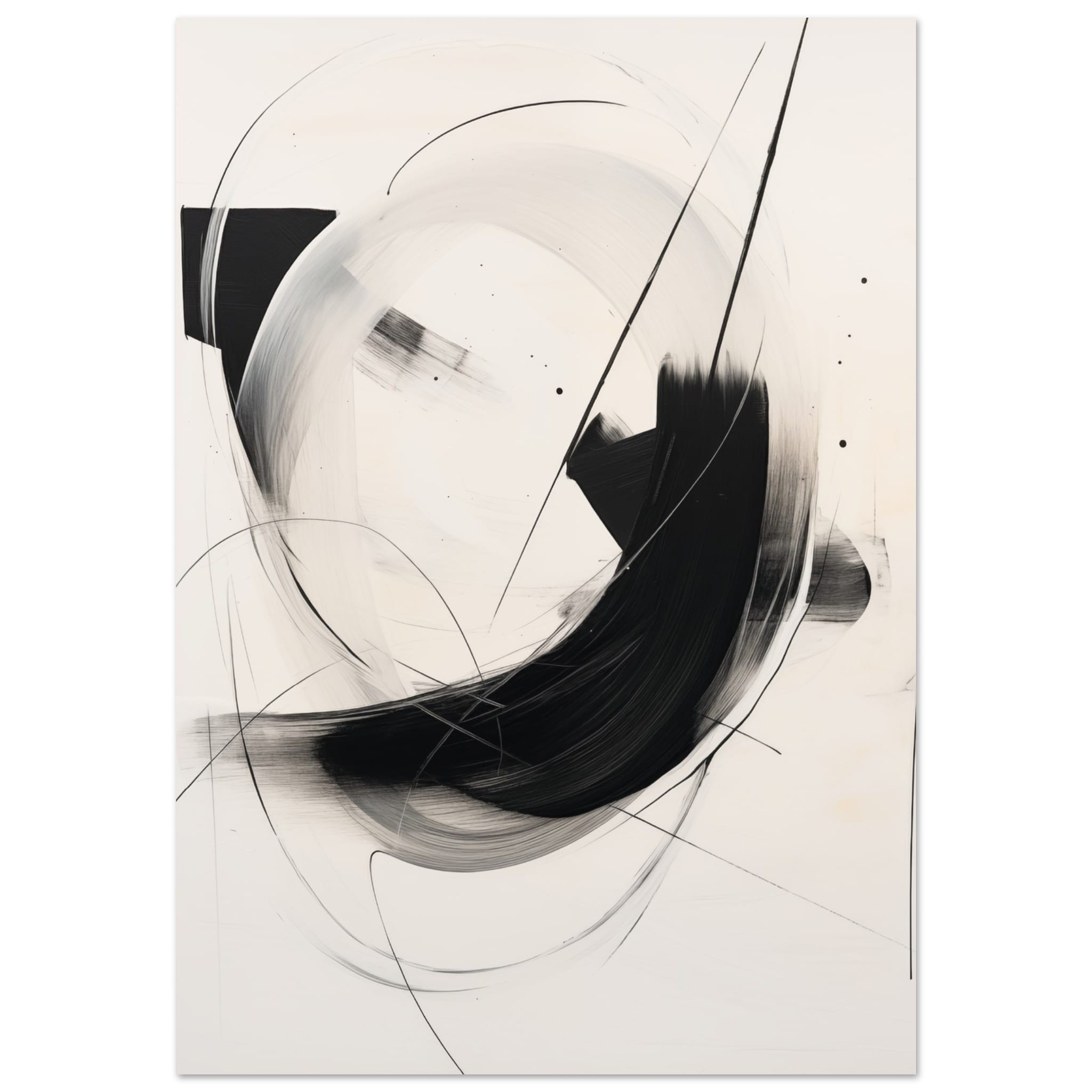 Artfulprints Abstract - Chique brush 5 poster 70x100 cm