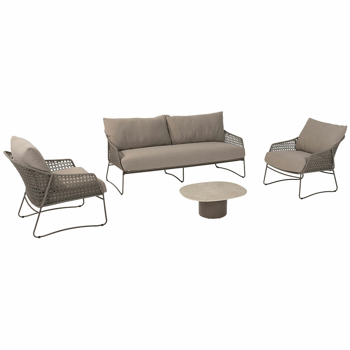 4 Seasons loungeset Moretti bruin 5-delig