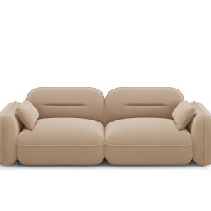 Cosmopolitan Design Modulaire bank Sydney 3-zits, flueel, zand – 90×23 Cosmopolitan Design Modulaire bank Sydney 3-zits, flueel, zand – 90×23