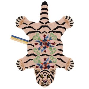 Doing Goods Mahee Majestic Tijger Vloerkleed – Klein 92 x 62 x 2 cm – Doing Goods Mahee Majestic Tijger Vloerkleed – Klein 92 x 62 x 2 cm –