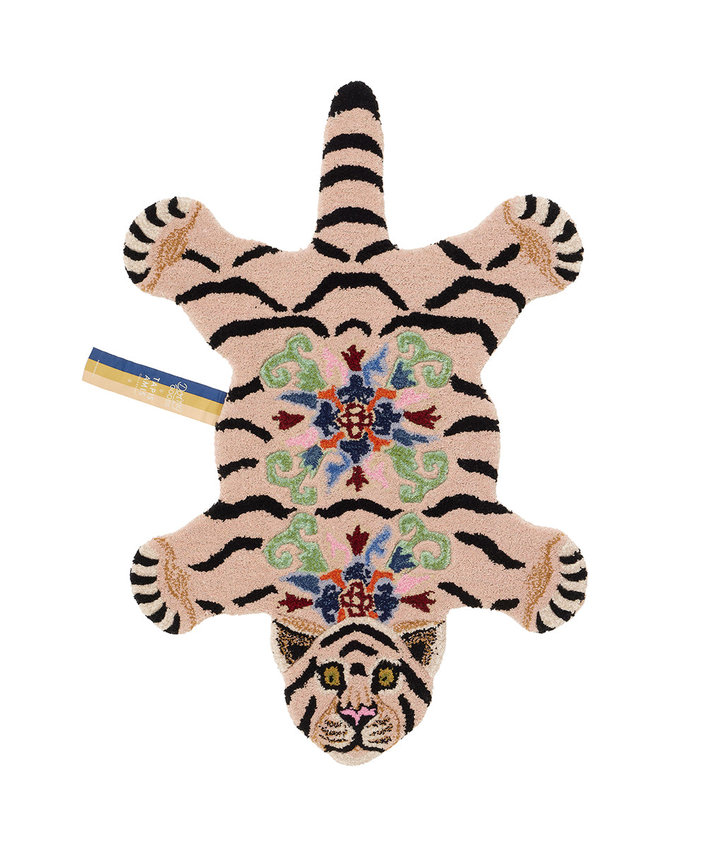 Doing Goods Mahee Majestic Tijger Vloerkleed - Klein 92 x 62 x 2 cm -