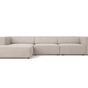 Cosmopolitan Design linker hoekbank Arendal 4-zits, chenille met ribbe