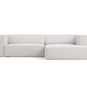 Cosmopolitan Design rechter hoekbank Arendal 3-zits, chenille, lichtgr Cosmopolitan Design rechter hoekbank Arendal 3-zits, chenille, lichtgr