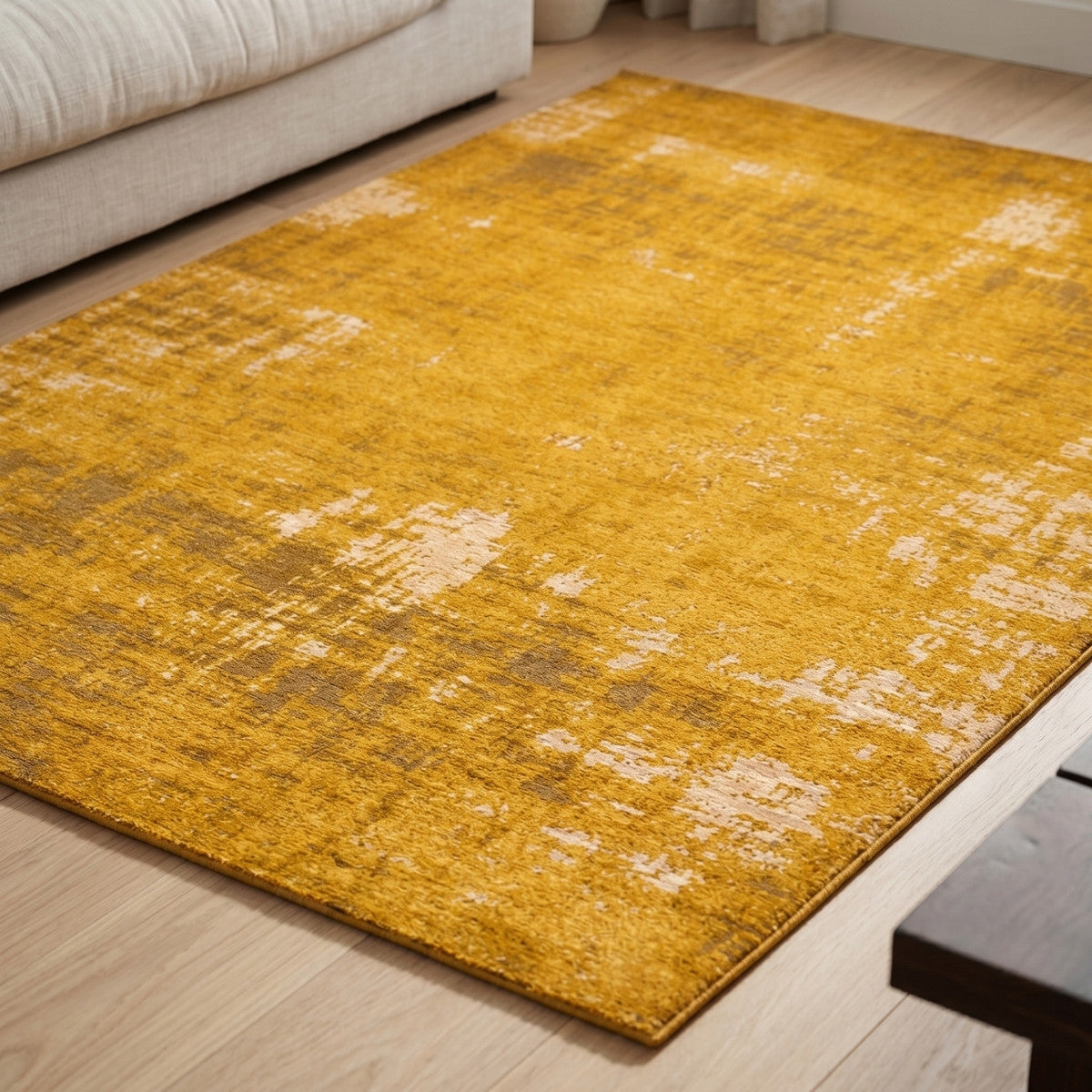 DÉJA Living Vloerkleed Ruma - Geel Stof - 80x150cm