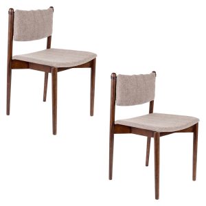 Dutchbone Torrance Eetkamerstoelen Bruin – Set van 2 Dutchbone Torrance Eetkamerstoelen Bruin – Set van 2