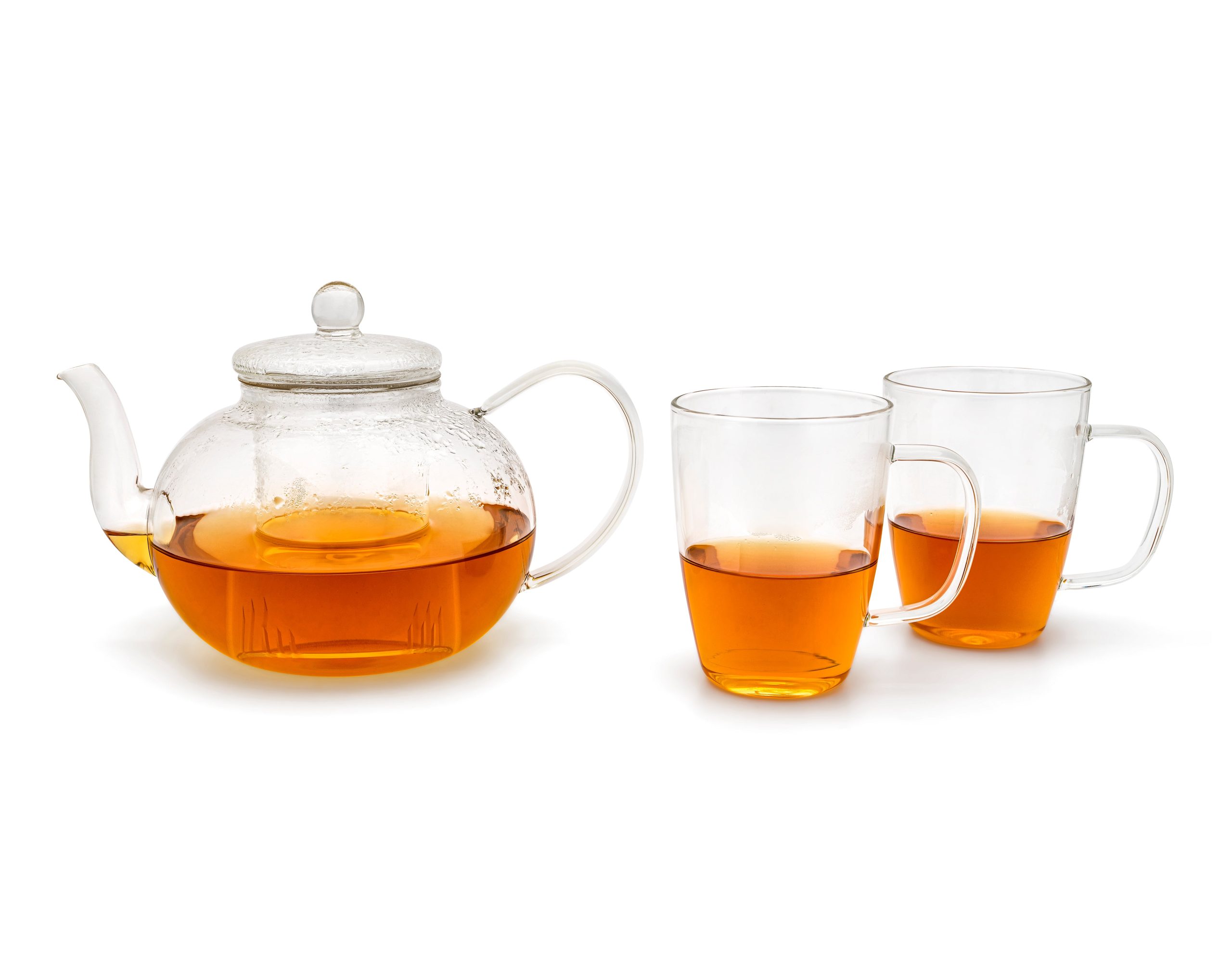 Bredemeijer - Theeset 1000 ml + 2 st enkelwandige glazen - Cadeautip!
