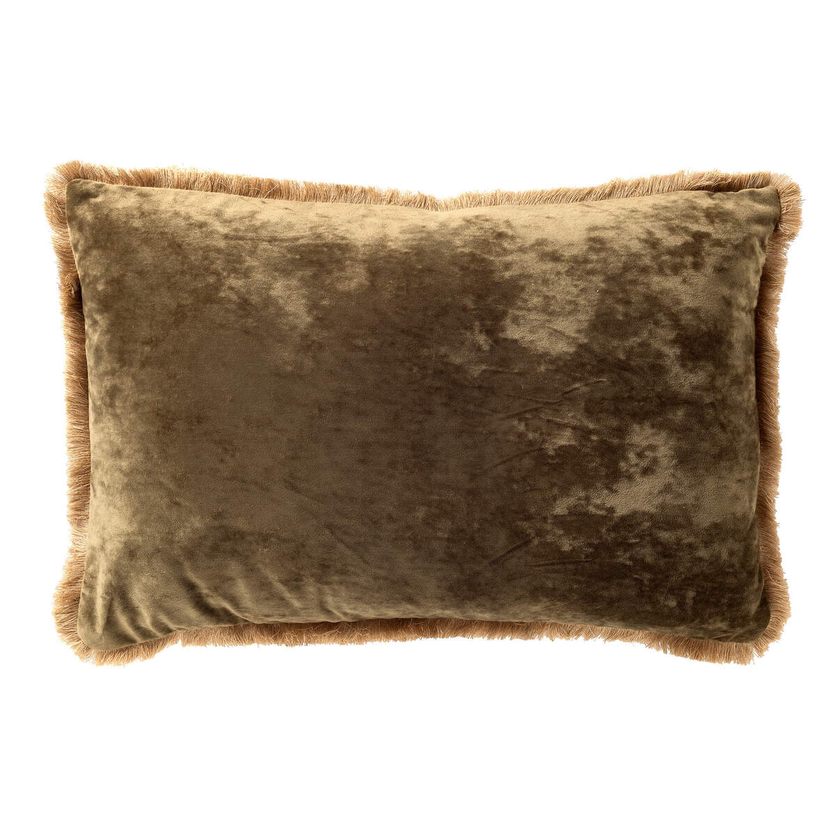 SKYLER - kussenhoes 40x60 cm - fluweel - Military Olive - groen