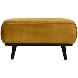 WOOOD hocker Statement – Fluweel Honinggeel – 40x80x55 WOOOD hocker Statement – Fluweel Honinggeel – 40x80x55