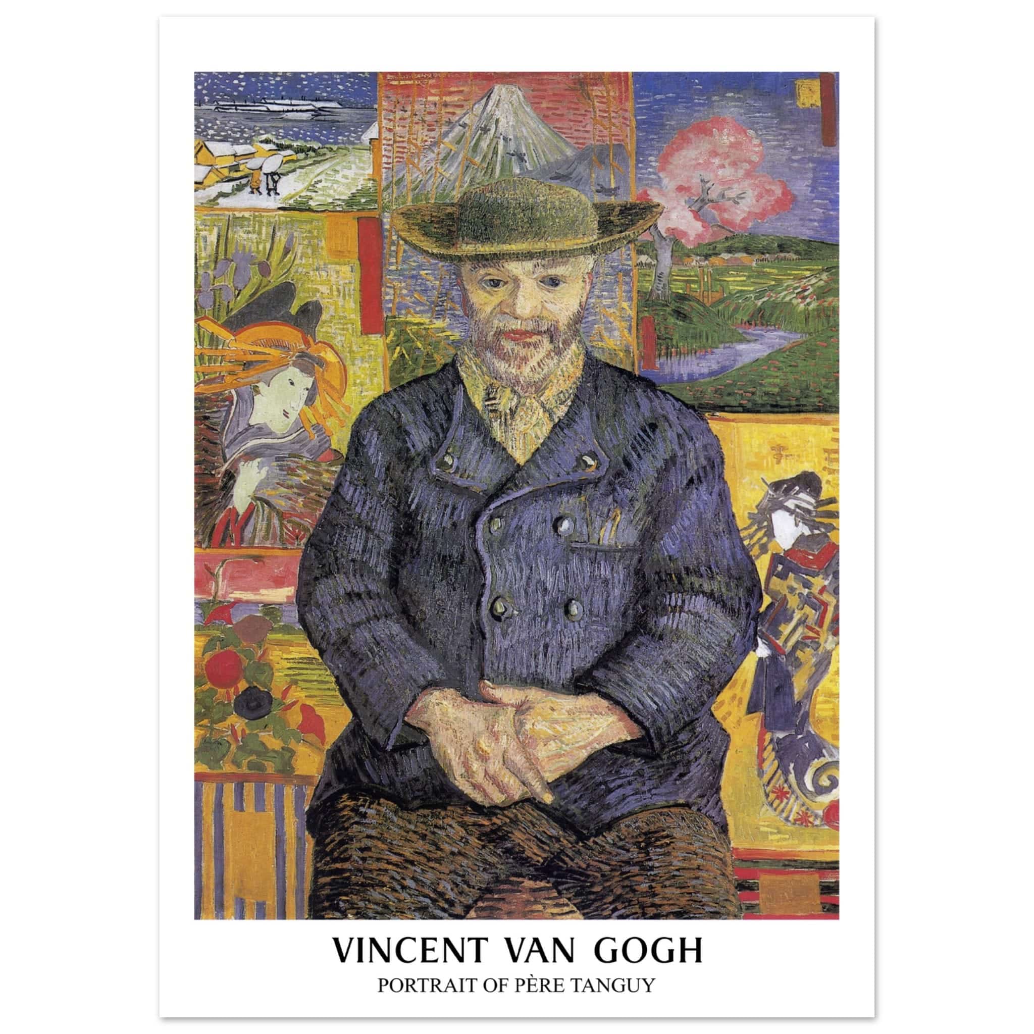 Artfulprints Poster Vincent van Gogh - Portrait of Père Tanguy - 50x70