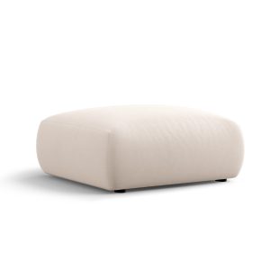 Cosmopolitan Design Poef Matera flueel beige – 68x86x40cm Cosmopolitan Design Poef Matera flueel beige – 68x86x40cm