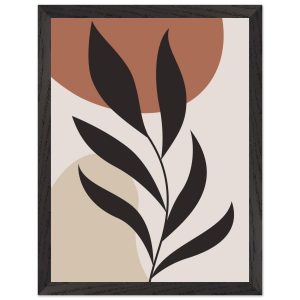 Artfulprints Poster met Lijst Boho – Abstract leaf – 30×40 cm – Terrac Artfulprints Poster met Lijst Boho – Abstract leaf – 30×40 cm – Terrac