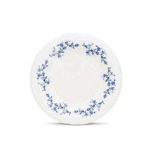 Bonbistro – Plat bord 27,5cm blue flower Retro – Set van 6 Bonbistro – Plat bord 27,5cm blue flower Retro – Set van 6