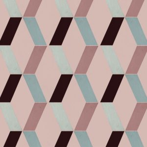 Catchii Behang Zigzag Franky roze multi Catchii Behang Zigzag Franky roze multi