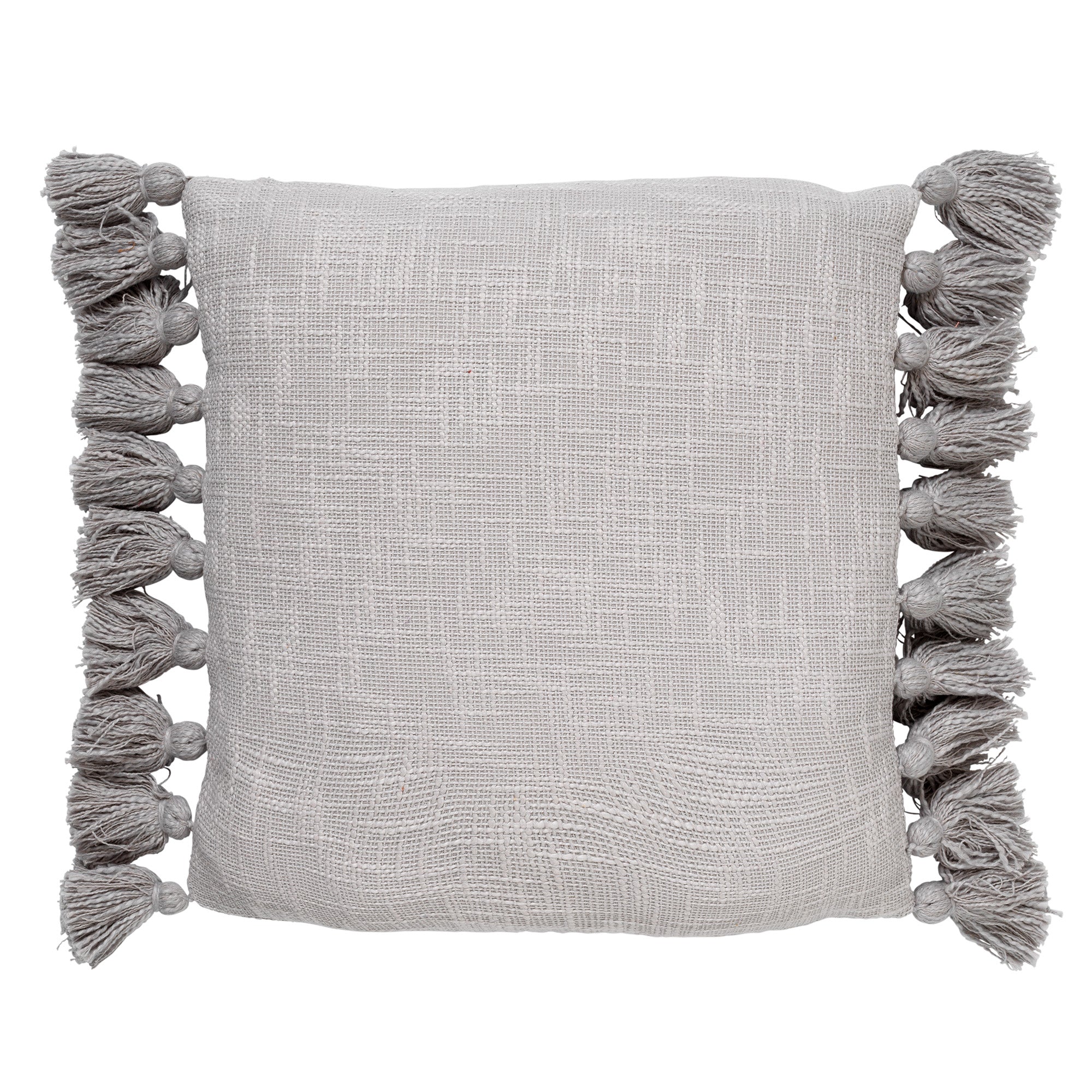 RUBY - Sierkussen 45x45 cm - 100% katoen - met flosjes - Micro Chip -