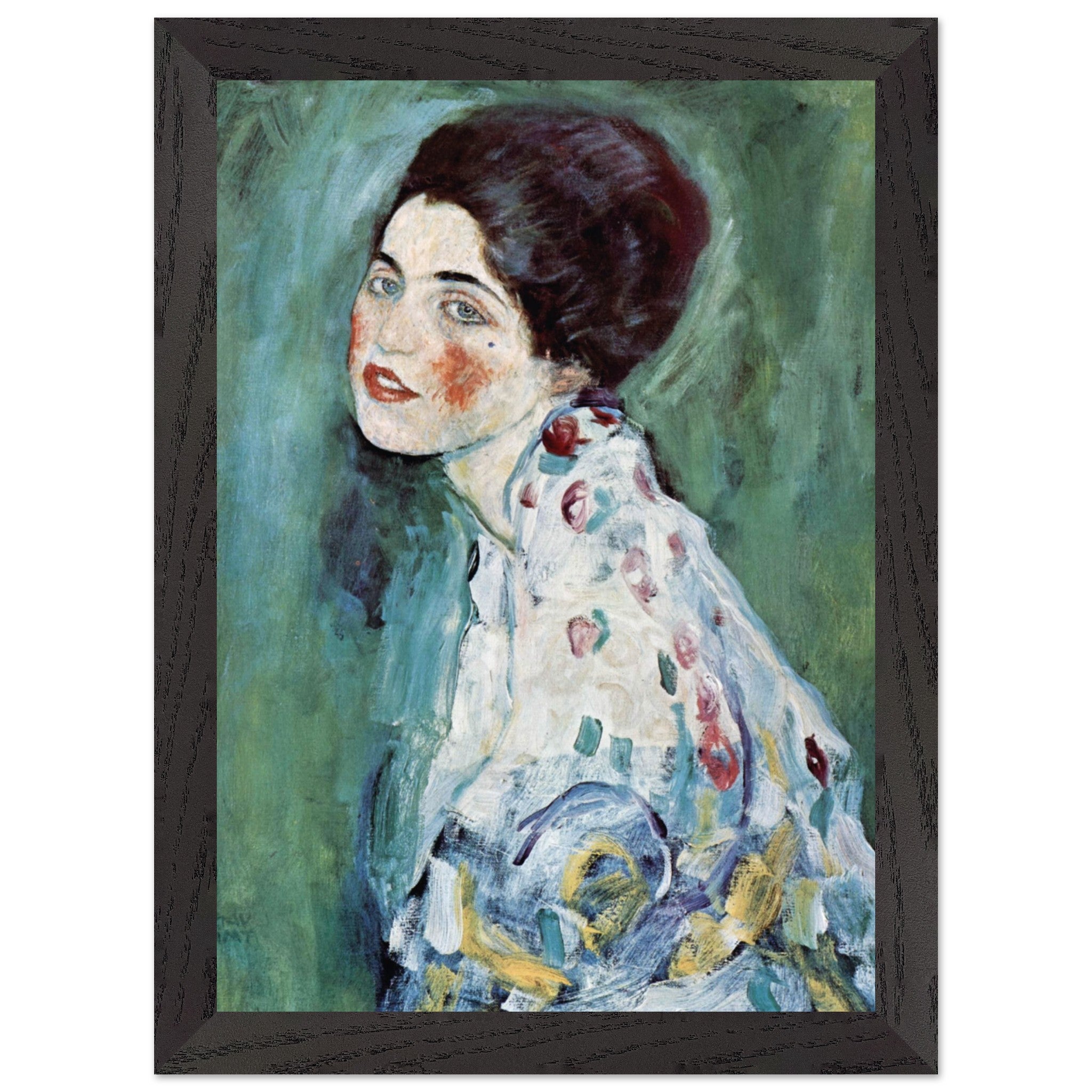Artfulprints Poster met Lijst Gustav Klimt - Portrait of a lady - A4 2